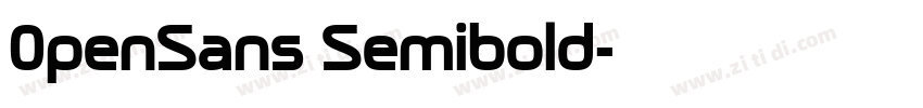 0penSans Semibold字体转换